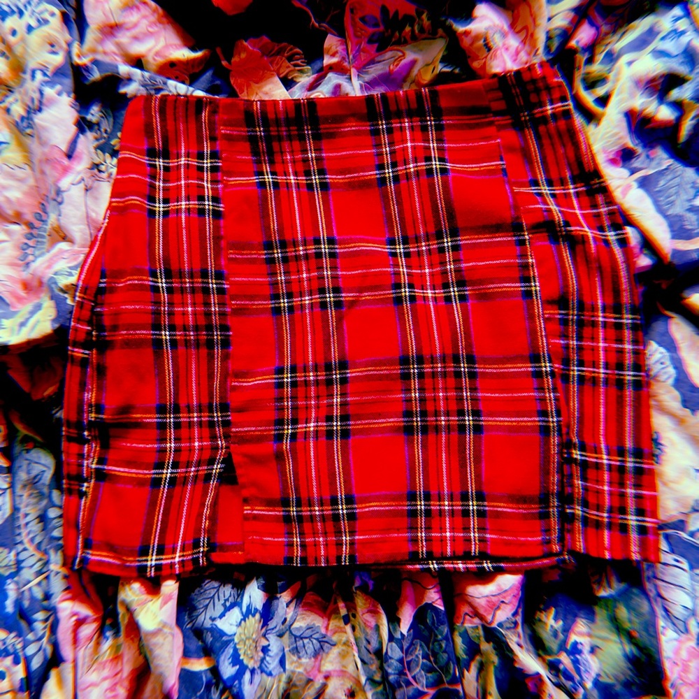 Plaid Mini Skirt